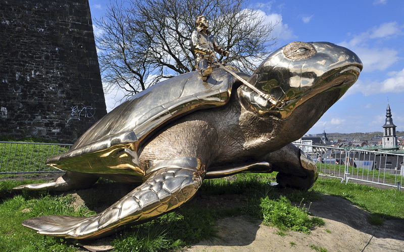 Searching for Utopia, an art from Jan Fabre also known as "The Turtle"