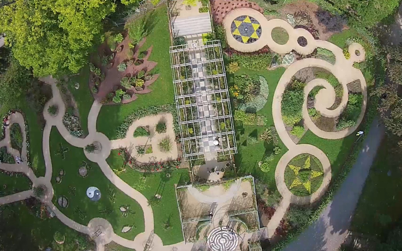 The Jean Chalon Garden, known as Garden of symbols