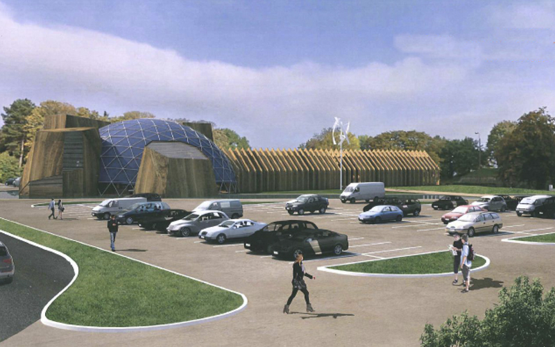 Future implantation of the Belgian pavilion from the Universal Exposition of Milan